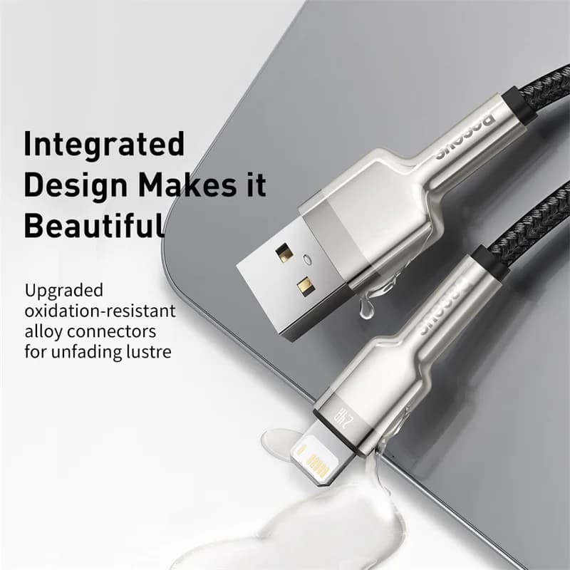 2,4A USB-A į Lightning greito įkrovimo kabelis