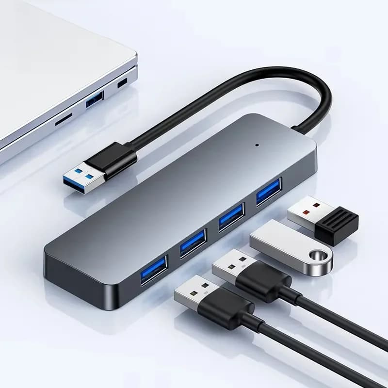 4 prievadų USB 3.0 šakotuvas nešiojamajam kompiuteriui